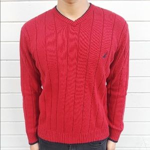 Red Nautica Sweater M